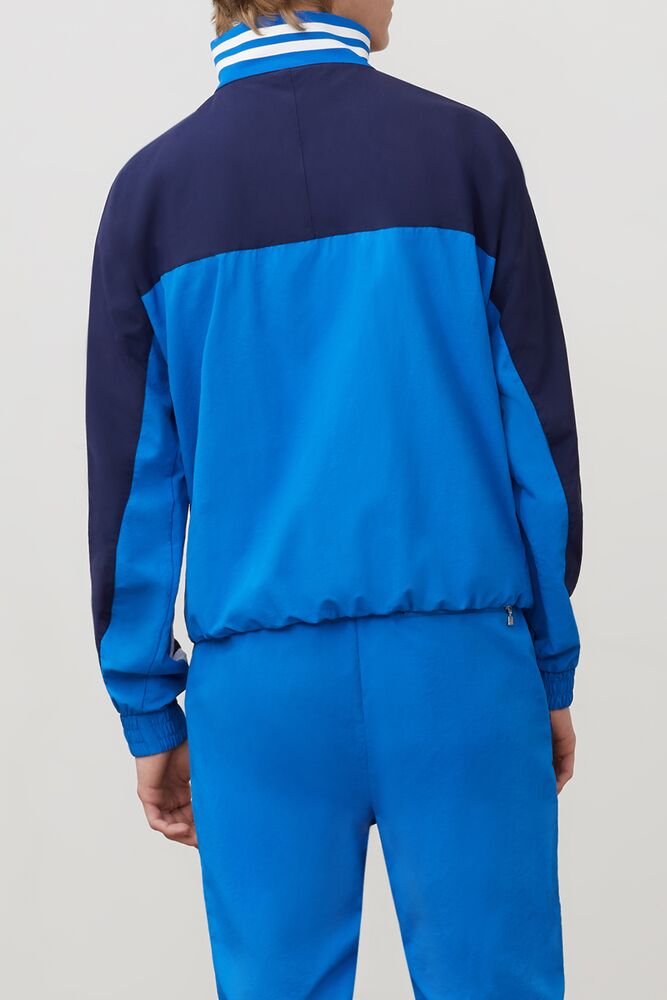 Fila Diego Track Jacket Drblu/Peac/Wht | OFMS39546