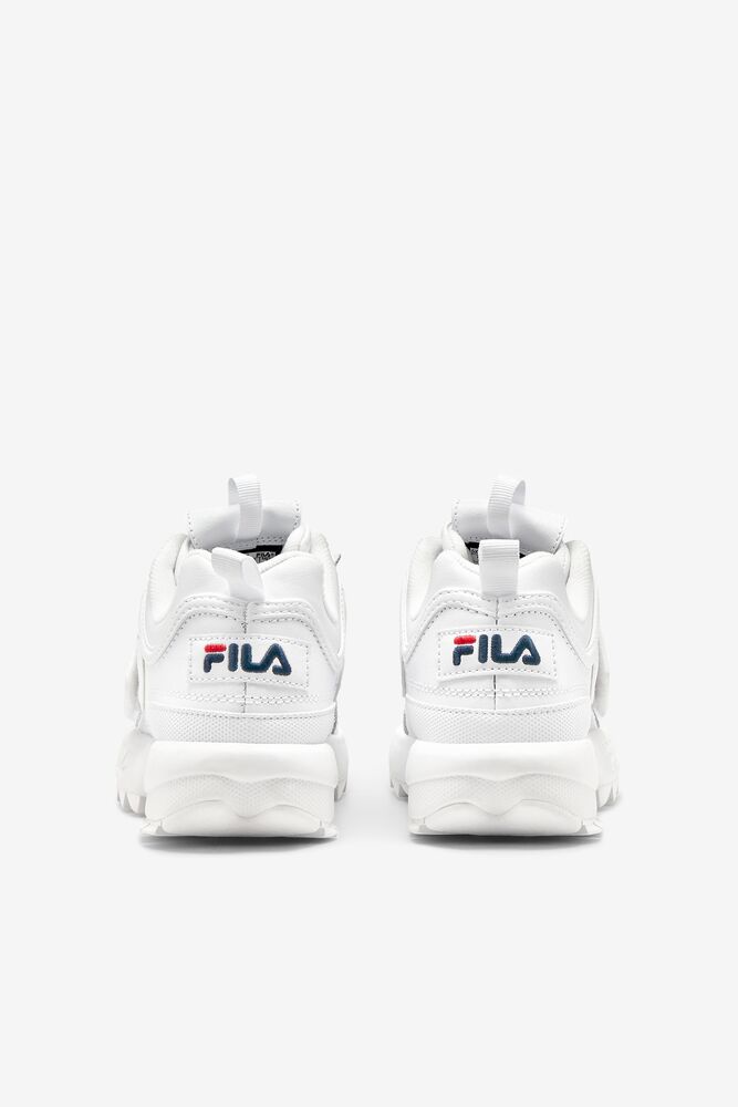 Fila Disruptor 2 Applique Sneakers Blancas Azul Marino Rojas | HFBA63902