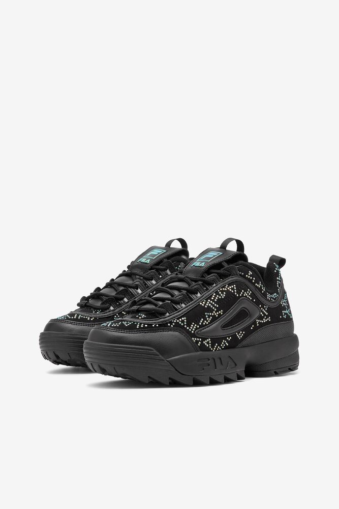 Fila Disruptor 2 Diamante Sneakers Blk/Blk/Irid | WGXC80516