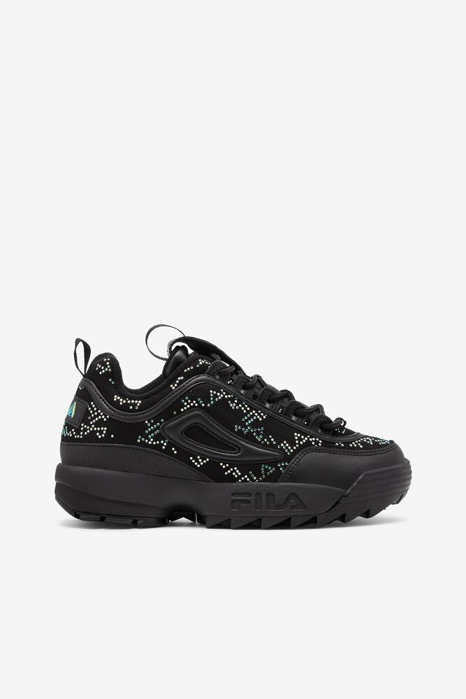 Fila Disruptor 2 Diamante Sneakers Blk/Blk/Irid | WGXC80516