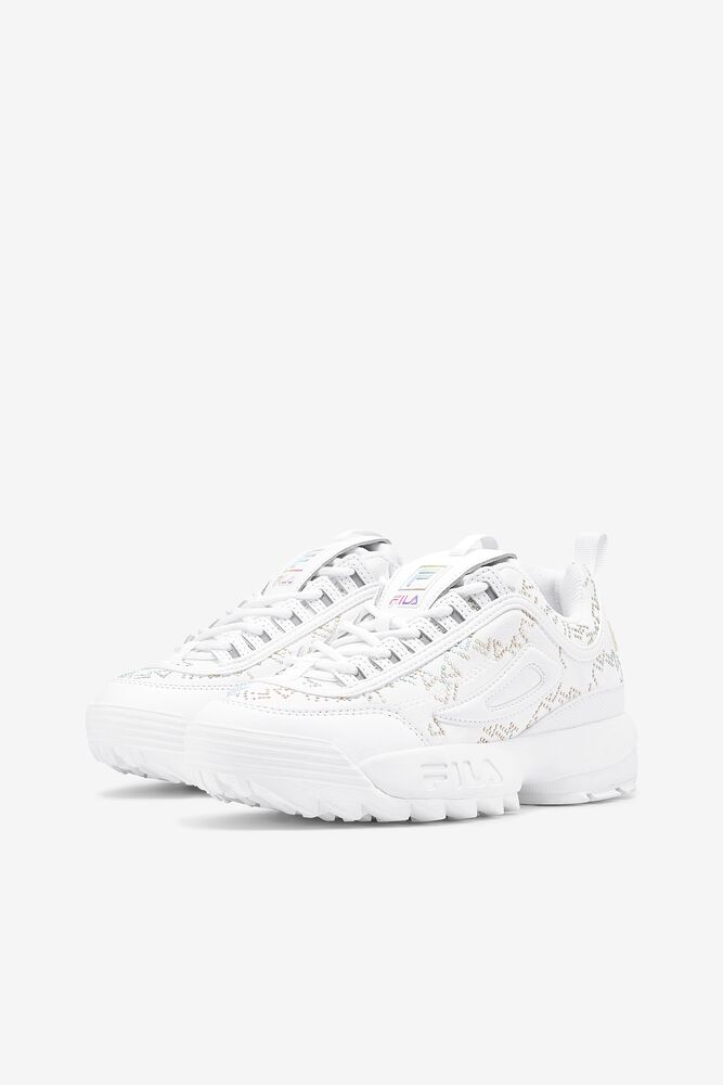 Fila Disruptor 2 Diamante Sneakers Wht/Wht/Irid | VWJH05231