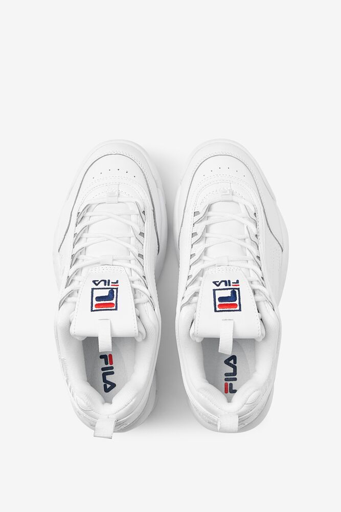 Fila Disruptor 2 Embroidery Sneakers Wht/Fnvy/Fred | ONDF50924