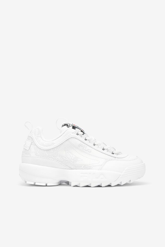 Fila Disruptor 2 Embroidery Sneakers Wht/Fnvy/Fred | ONDF50924