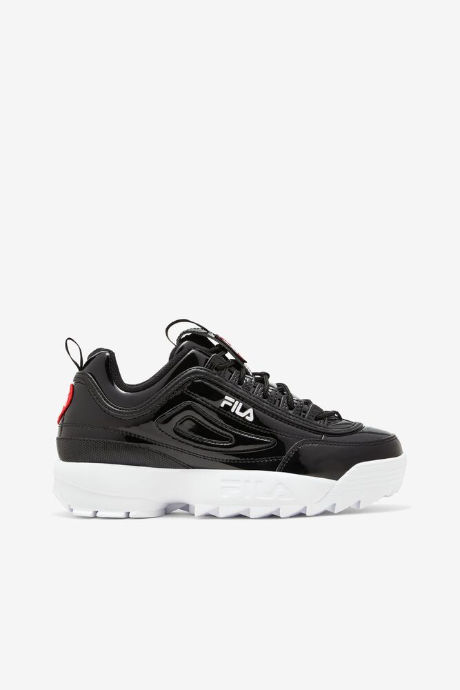 Fila Disruptor 2 Heart Sneakers Negras Negras Blancas | SACK95278