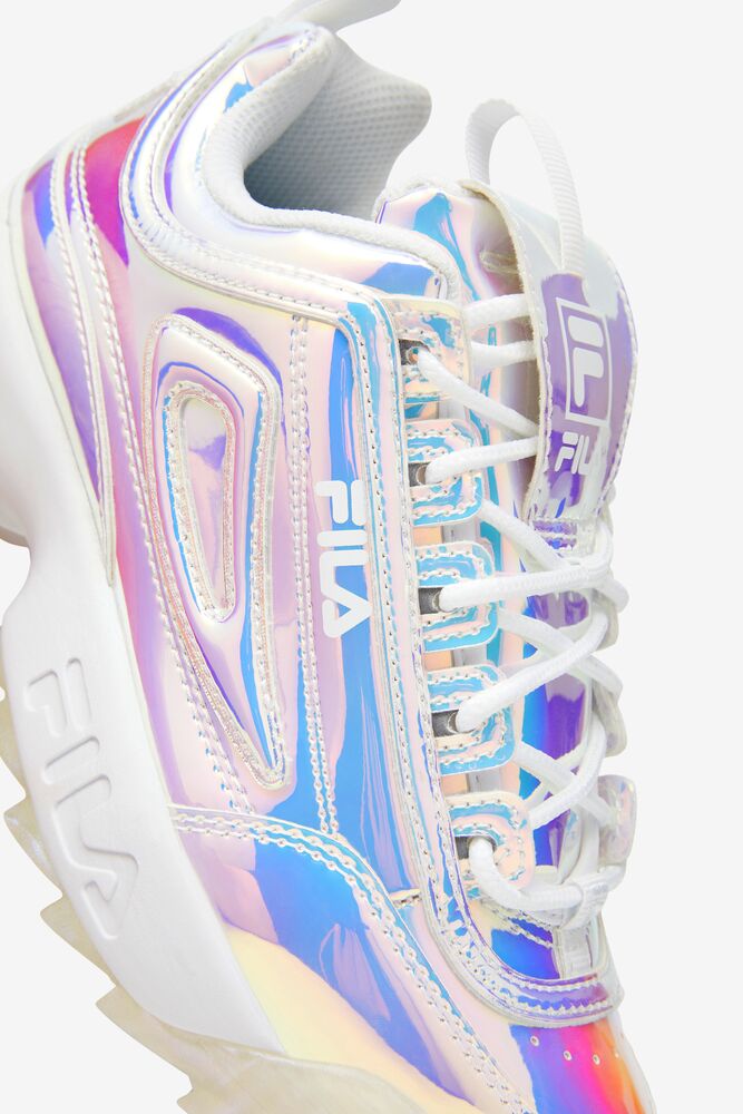 Fila Disruptor 2 Iridescent Sneakers Blancas | EFOZ27593