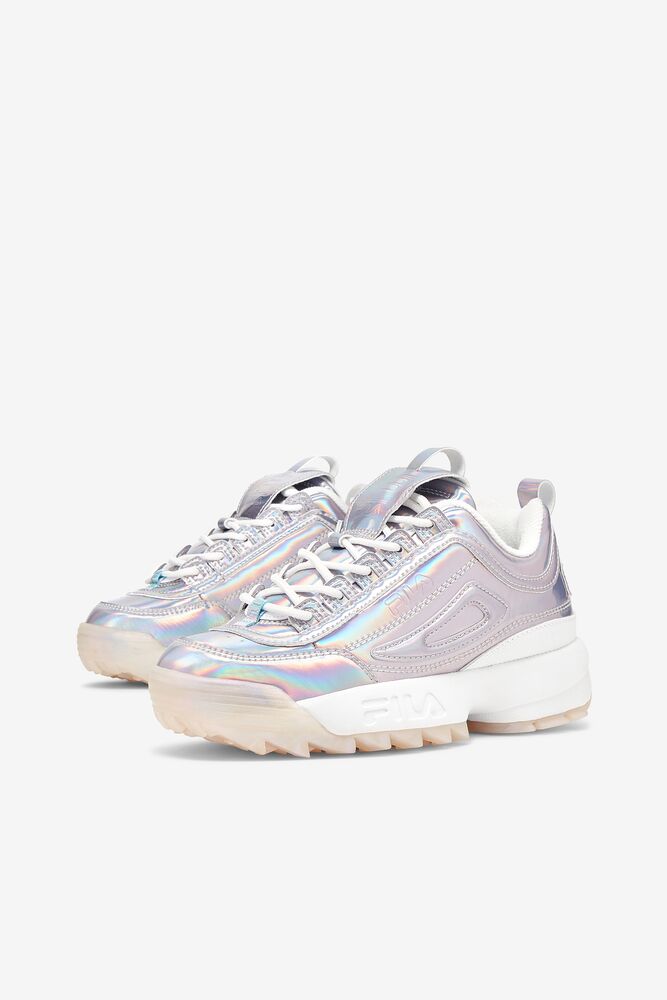 Fila Disruptor 2 Iridescent Sneakers Wht/Mult/Wht | BKAW64197