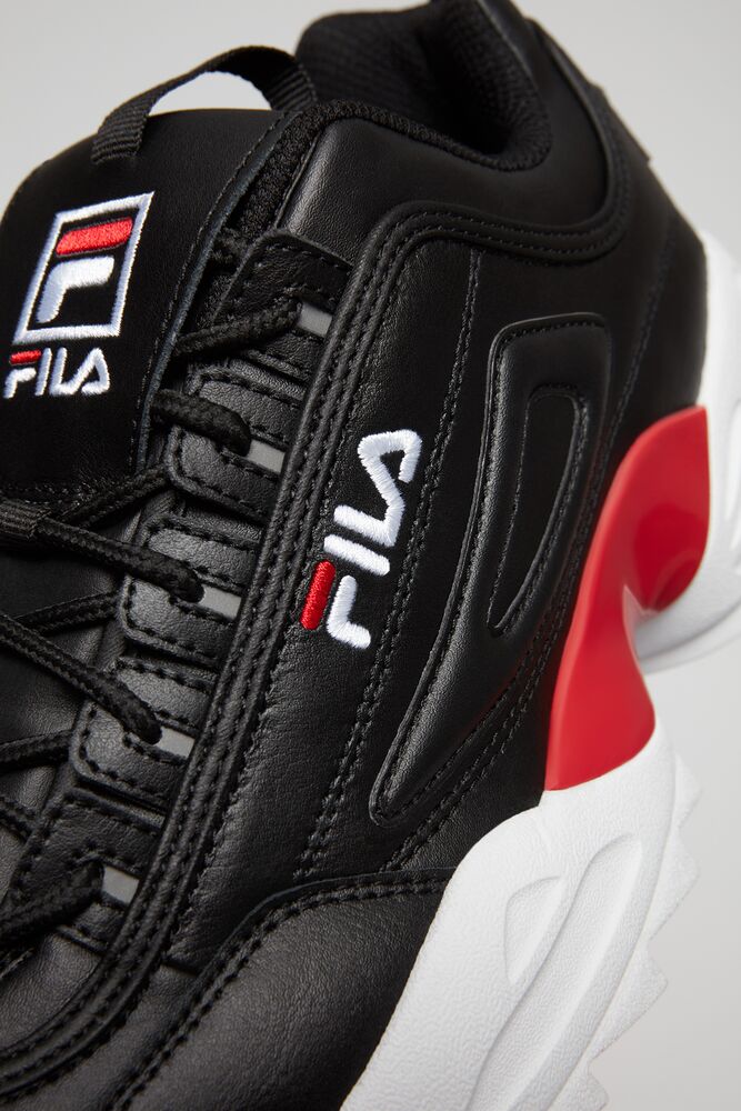 Fila Disruptor 2 Lab Sneakers Negras Rojas Blancas | WEPK93741