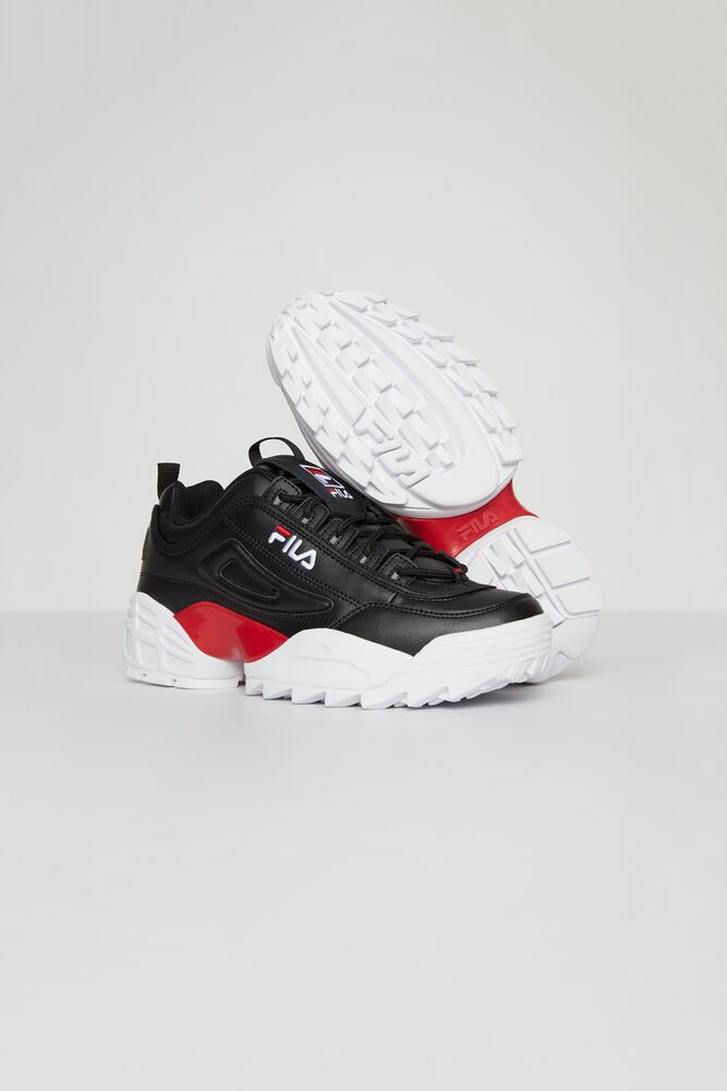 Fila Disruptor 2 Lab Sneakers Negras Rojas Blancas | WEPK93741