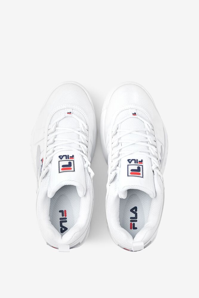 Fila Disruptor 2 Monomesh Chunky Sneakers Wht/Fnvy/Fred | WPLY97128