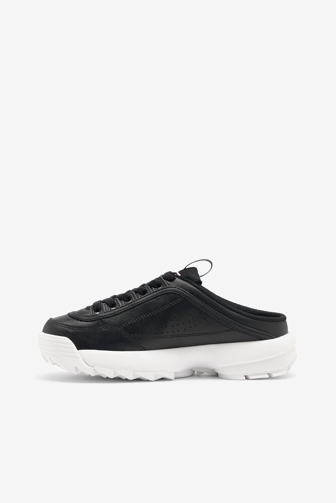 Fila Disruptor 2 Mule Sneakers Negras Blancas Rojas | ZBPW28704