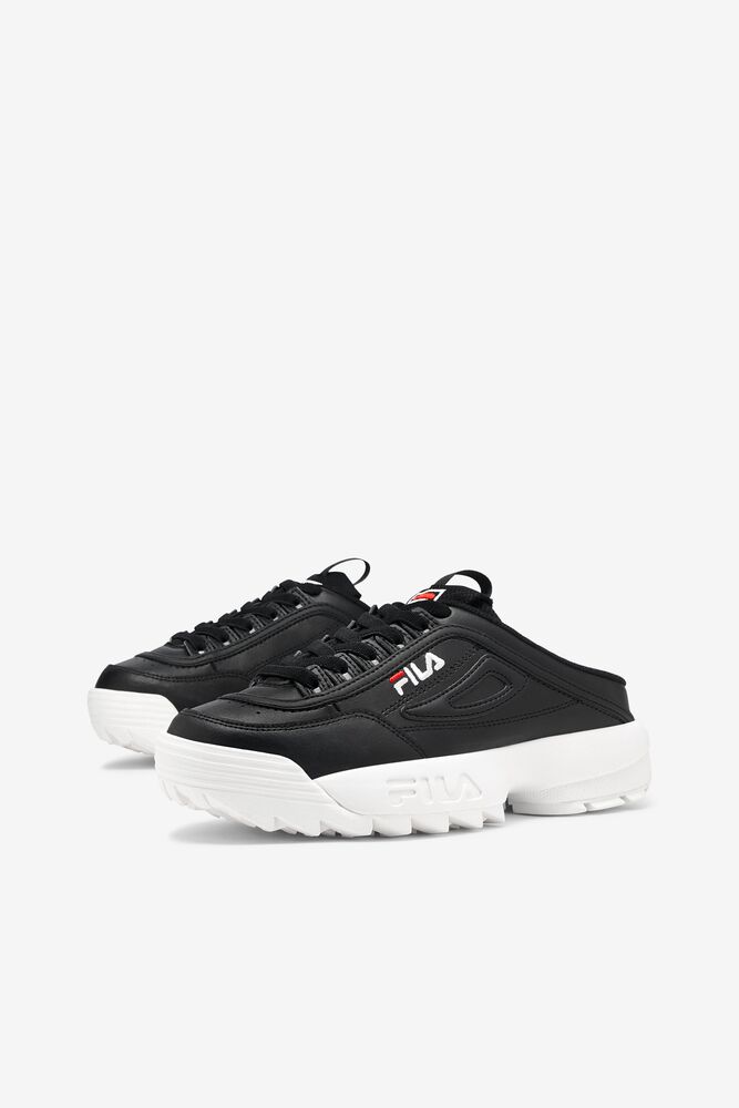 Fila Disruptor 2 Mule Sneakers Negras Blancas Rojas | ZBPW28704