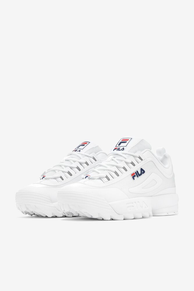 Fila Disruptor 2 No-sew Sneakers Wht/Fnvy/Fred | PTGY39520