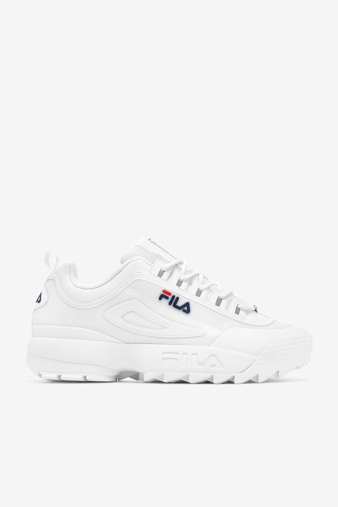 Fila Disruptor 2 No-sew Sneakers Wht/Fnvy/Fred | HADV28059