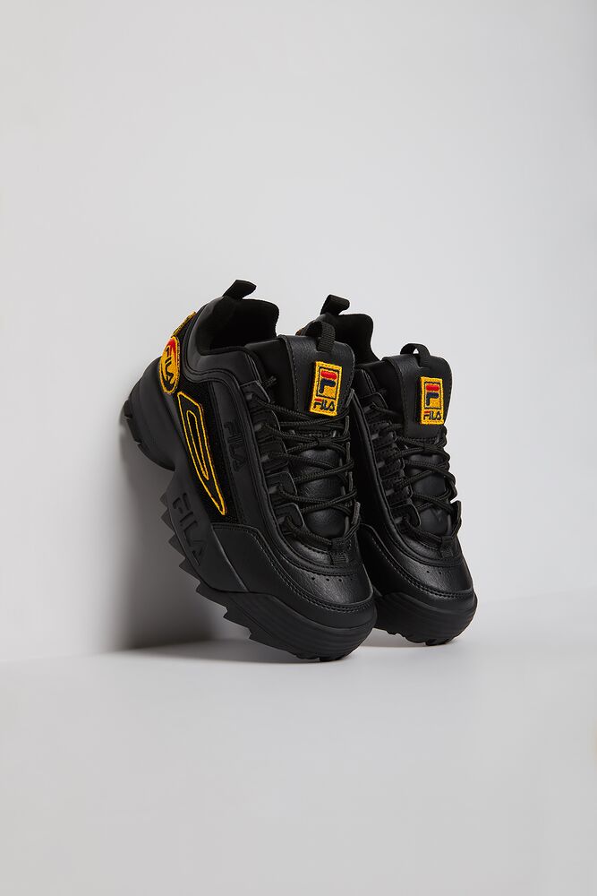 Fila Disruptor 2 Patches Sneakers Blk/Blk/Blk | HSEM42798