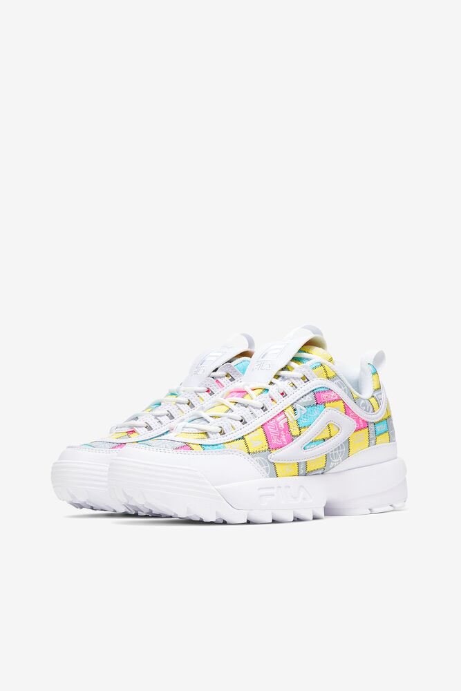 Fila Disruptor 2 Patchwork Sneakers Blancas | XBWY53108