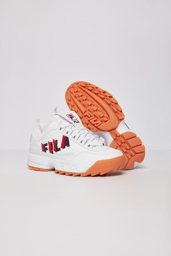 Fila Disruptor 2 Perspective Sneakers Wht/Fnvy/Fred | DJPN05491