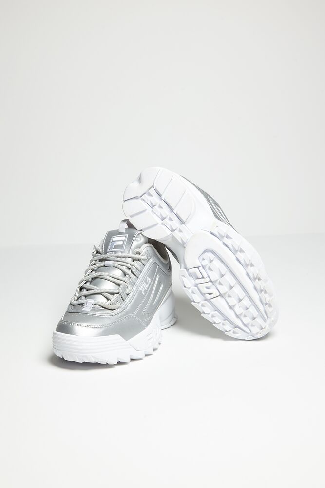 Fila Disruptor 2 Premium Metallic Sneakers Msil/Msil/Wht | ULOB62179