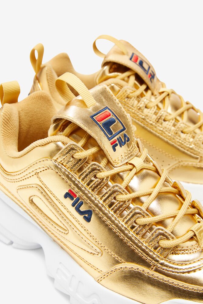 Fila Disruptor 2 Premium Metallic Sneakers Mgld/Mgld/Wht | WTXQ63502