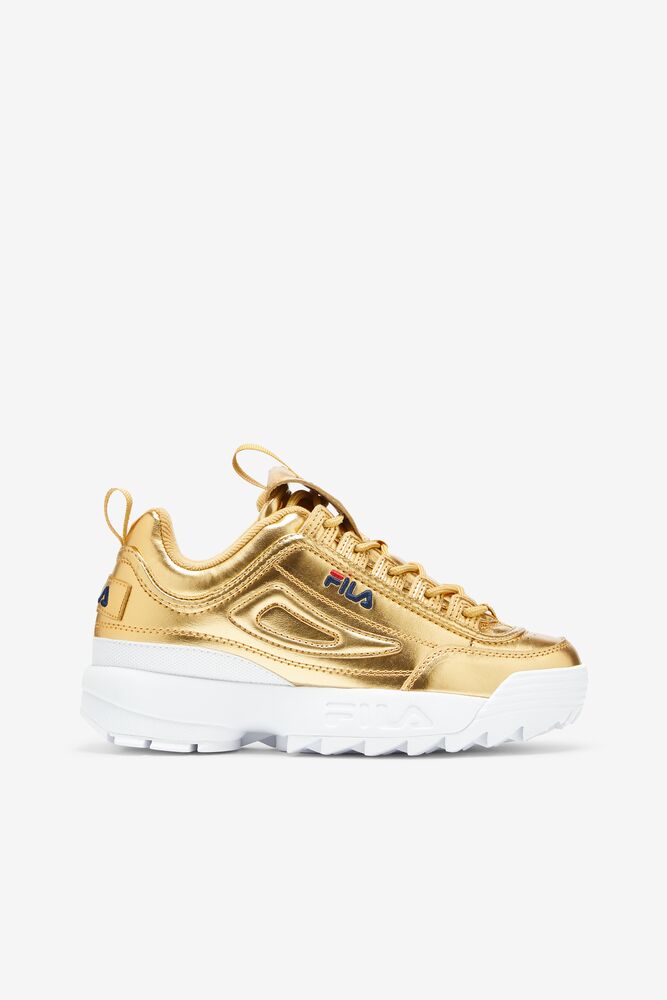 Fila Disruptor 2 Premium Metallic Sneakers Mgld/Mgld/Wht | WTXQ63502