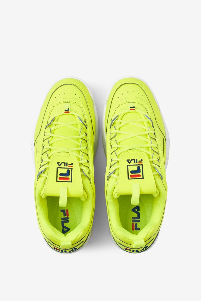 Fila Disruptor 2 Premium Neon Sneakers Amarillo Azul Marino Rojas | WAVN62910