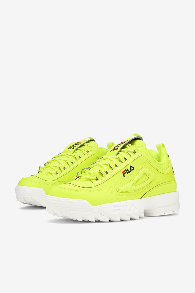 Fila Disruptor 2 Premium Neon Sneakers Amarillo Azul Marino Rojas | WAVN62910