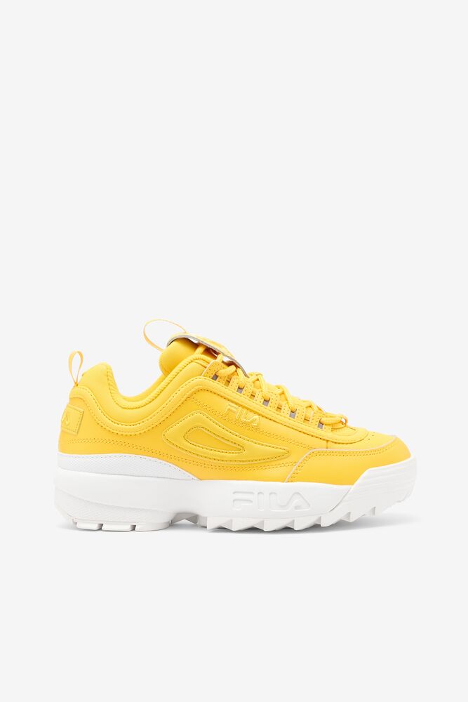 Fila Disruptor 2 Premium Sneakers Amarillo Amarillo Blancas | AWJM76521