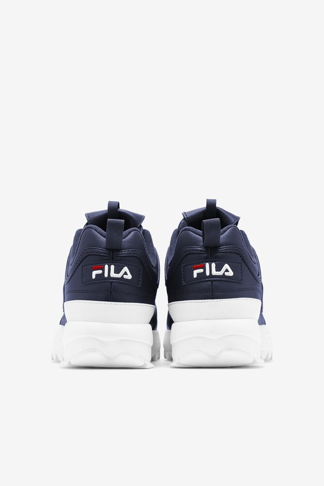 Fila Disruptor 2 Premium Sneakers Azul Marino Blancas Rojas | YXZL73926