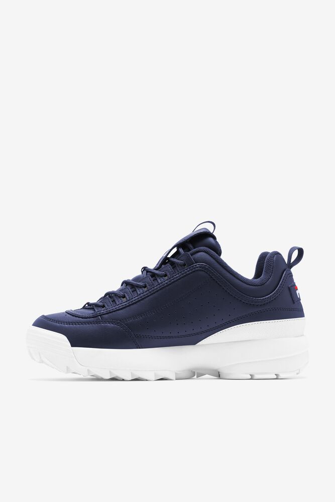 Fila Disruptor 2 Premium Sneakers Azul Marino Blancas Rojas | YXZL73926