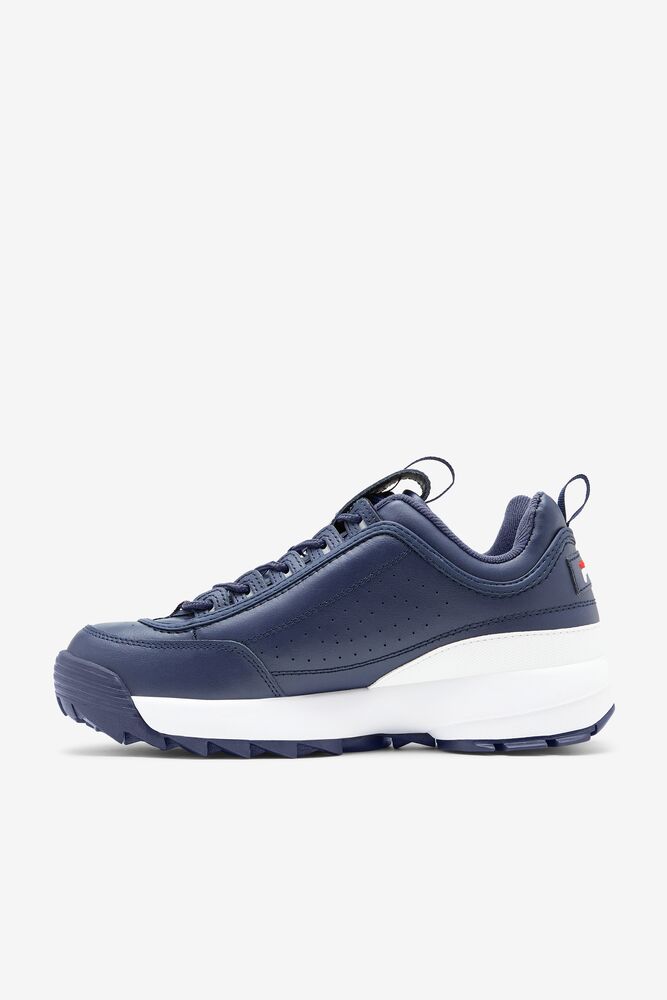 Fila Disruptor 2 Premium Sneakers Azul Marino Rojas Blancas | EBSX89061