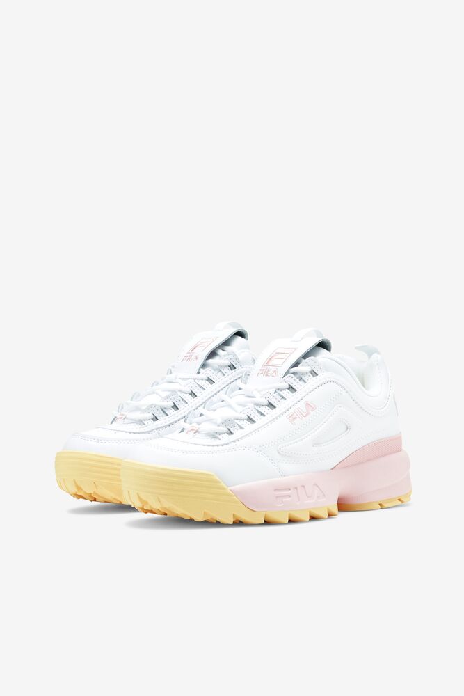 Fila Disruptor 2 Premium Sneakers Blancas Rosas | IBAU79514