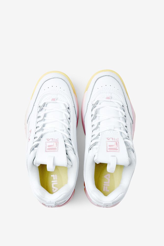 Fila Disruptor 2 Premium Sneakers Blancas Rosas | IBAU79514