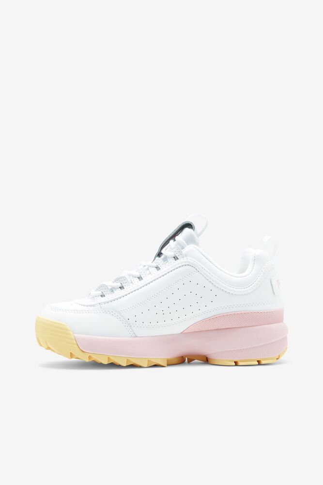 Fila Disruptor 2 Premium Sneakers Blancas Rosas | IBAU79514