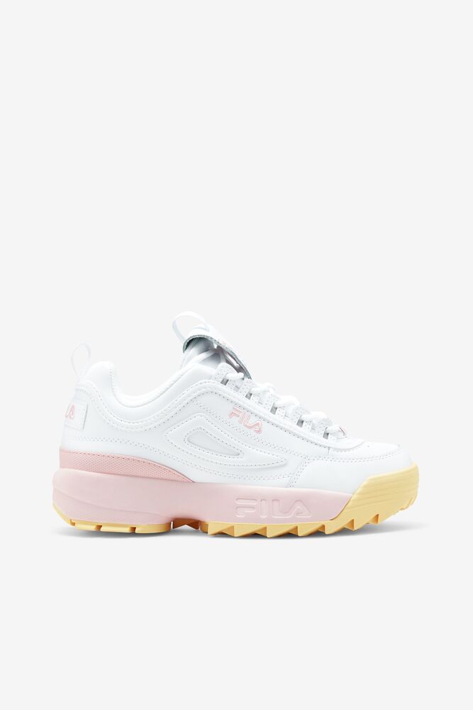 Fila Disruptor 2 Premium Sneakers Blancas Rosas | IBAU79514