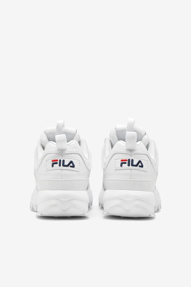 Fila Disruptor 2 Premium Sneakers Blancas Azul Marino Rojas | PMCU93872