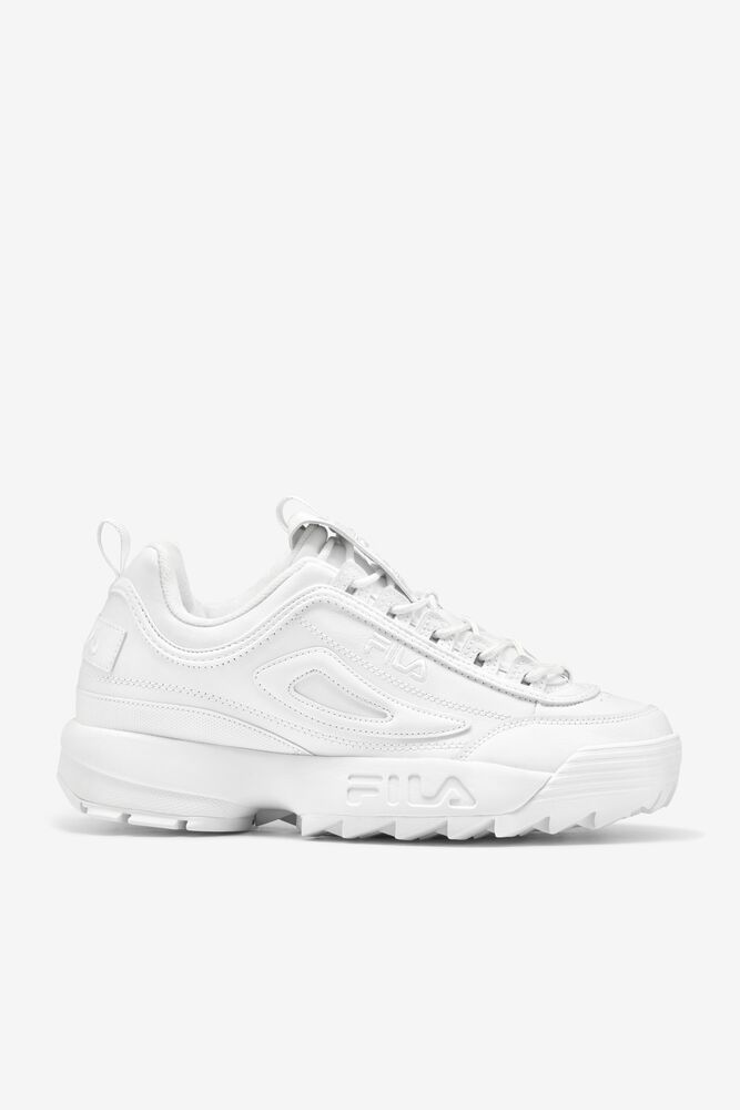 Fila Disruptor 2 Premium Sneakers Blancas Blancas Blancas | CZPG03892