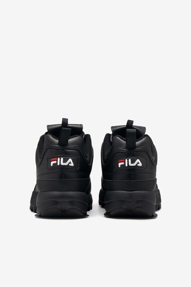 Fila Disruptor 2 Premium Sneakers Negras Blancas Rojas | JKXB27651