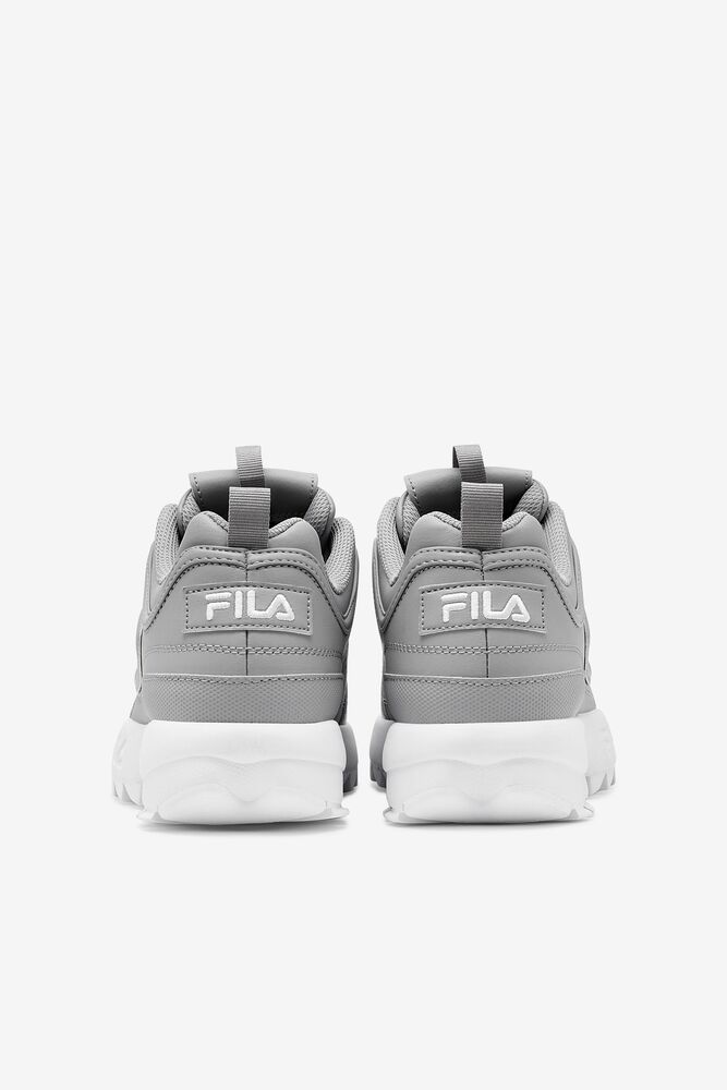 Fila Disruptor 2 Premium Sneakers Plateadas Blancas Blancas | PNFI93518