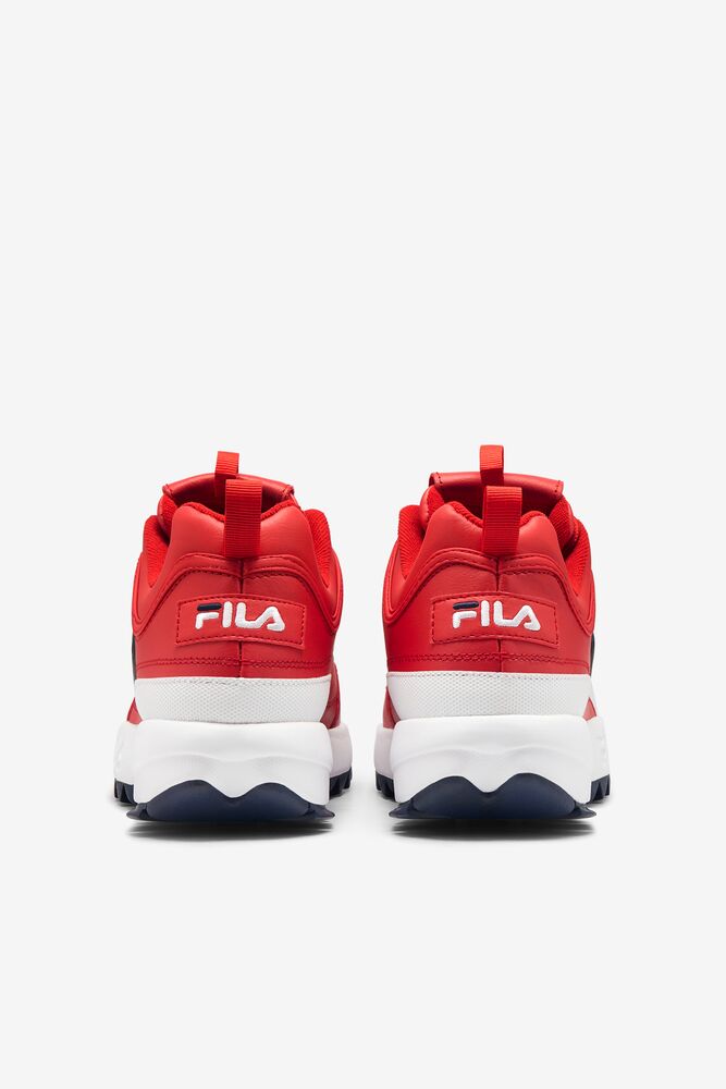 Fila Disruptor 2 Premium Sneakers Rojas Blancas Azul Marino | QFEX78135