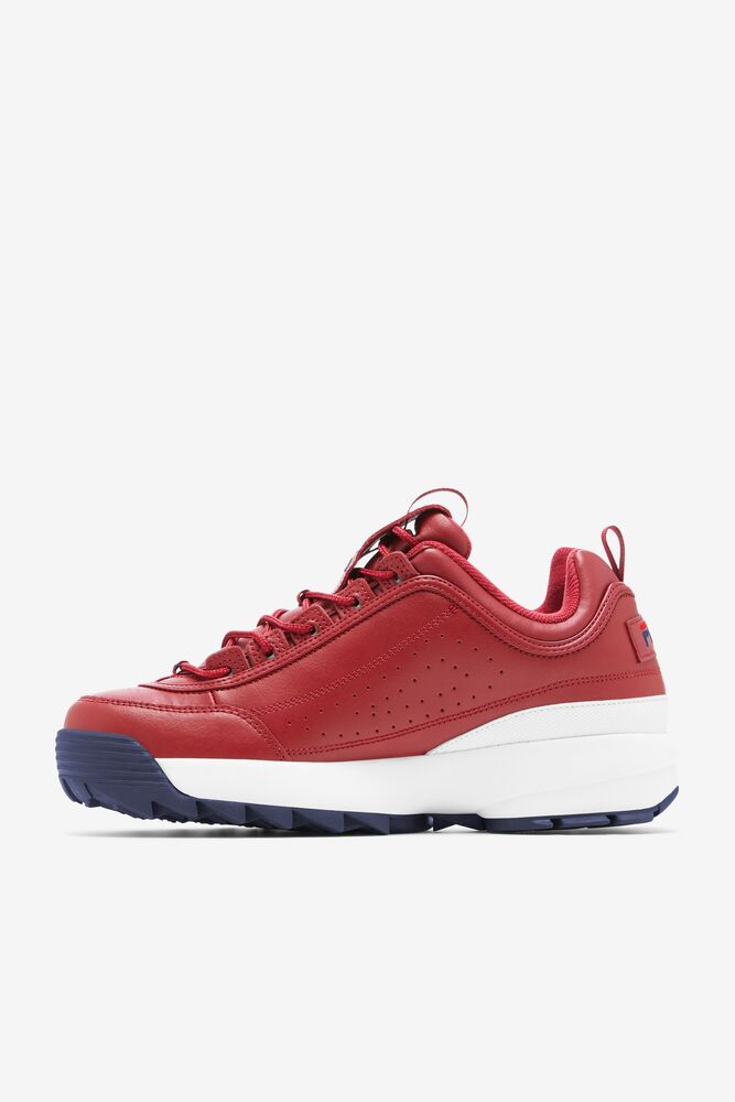 Fila Disruptor 2 Premium Sneakers Rojas Azul Marino Rojas | IGBR54620