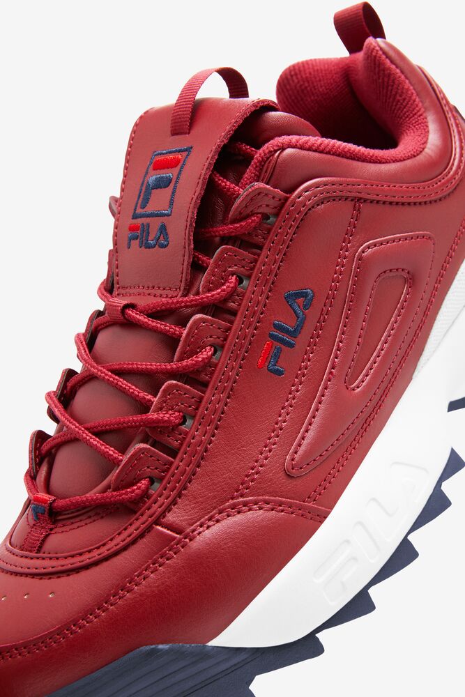 Fila Disruptor 2 Premium Sneakers Rojas Azul Marino Rojas | IGBR54620