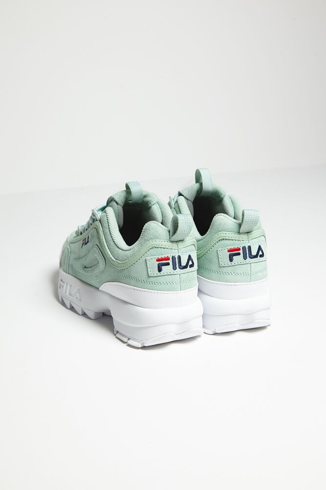 Fila Disruptor 2 Premium Suede Sneakers Ptur/Ptur/Wht | ZODT48035