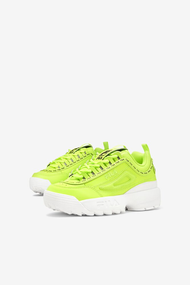 Fila Disruptor 2 Repeat Sneakers Amarillo Blancas Negras | ZDJT42356