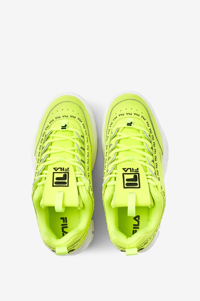 Fila Disruptor 2 Repeat Sneakers Amarillo Blancas Negras | ZDJT42356