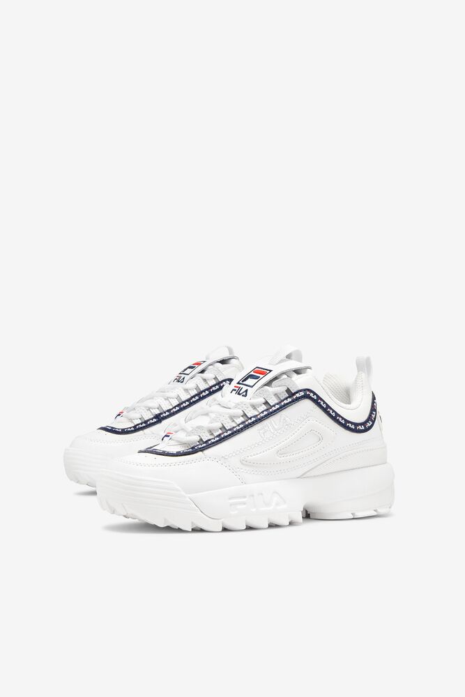 Fila Disruptor 2 Repeat Sneakers Blancas Azul Marino Rojas | SVTL58091