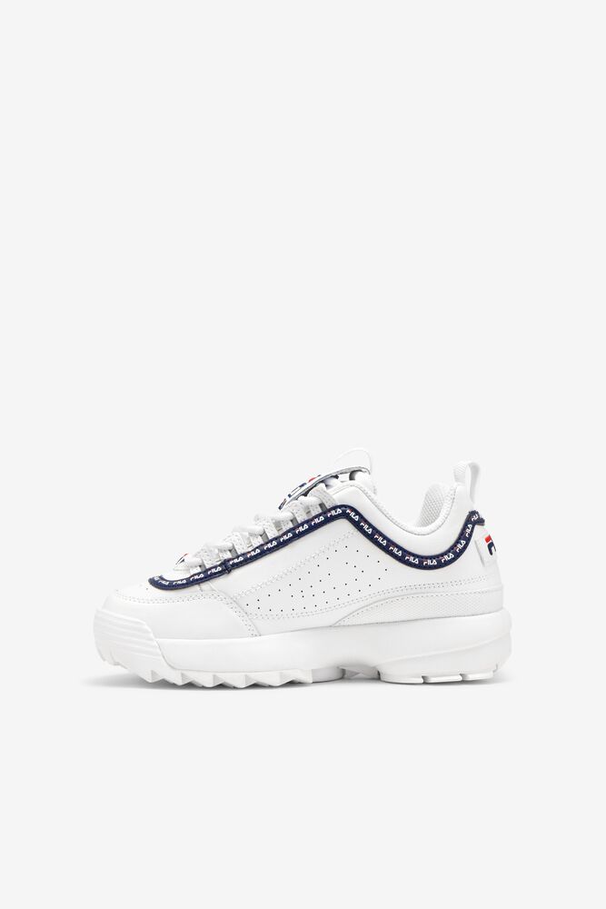 Fila Disruptor 2 Repeat Sneakers Blancas Azul Marino Rojas | BWCY15368