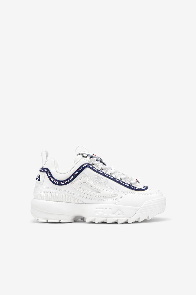 Fila Disruptor 2 Repeat Sneakers Blancas Azul Marino Rojas | BWCY15368