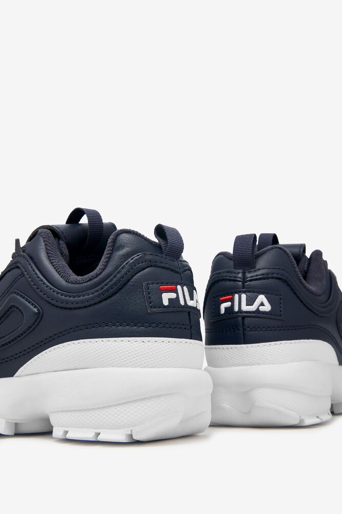 Fila Disruptor 2 Sneakers Azul Marino Blancas Rojas | HORU65701