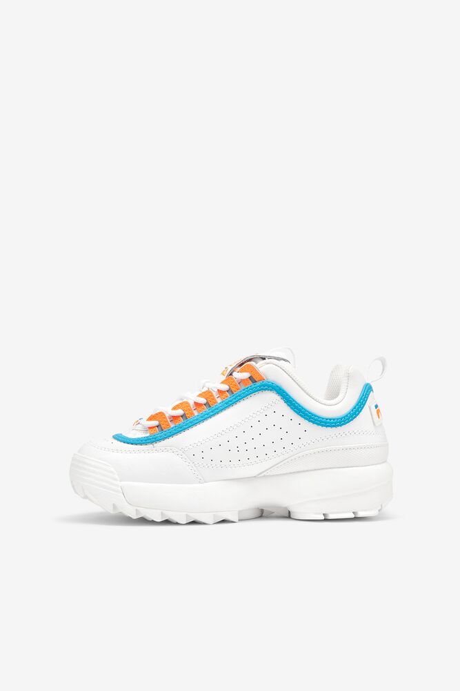 Fila Disruptor 2 Sneakers Blancas Azules Naranjas | BHVC96478