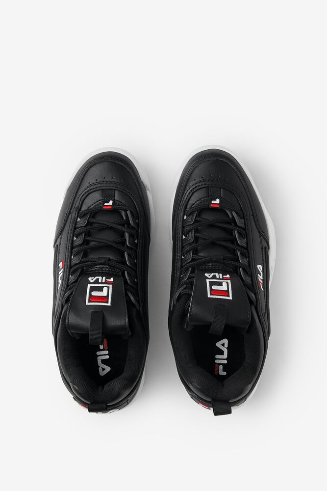 Fila Disruptor 2 Sneakers Negras Blancas Rojas | PQNT19364