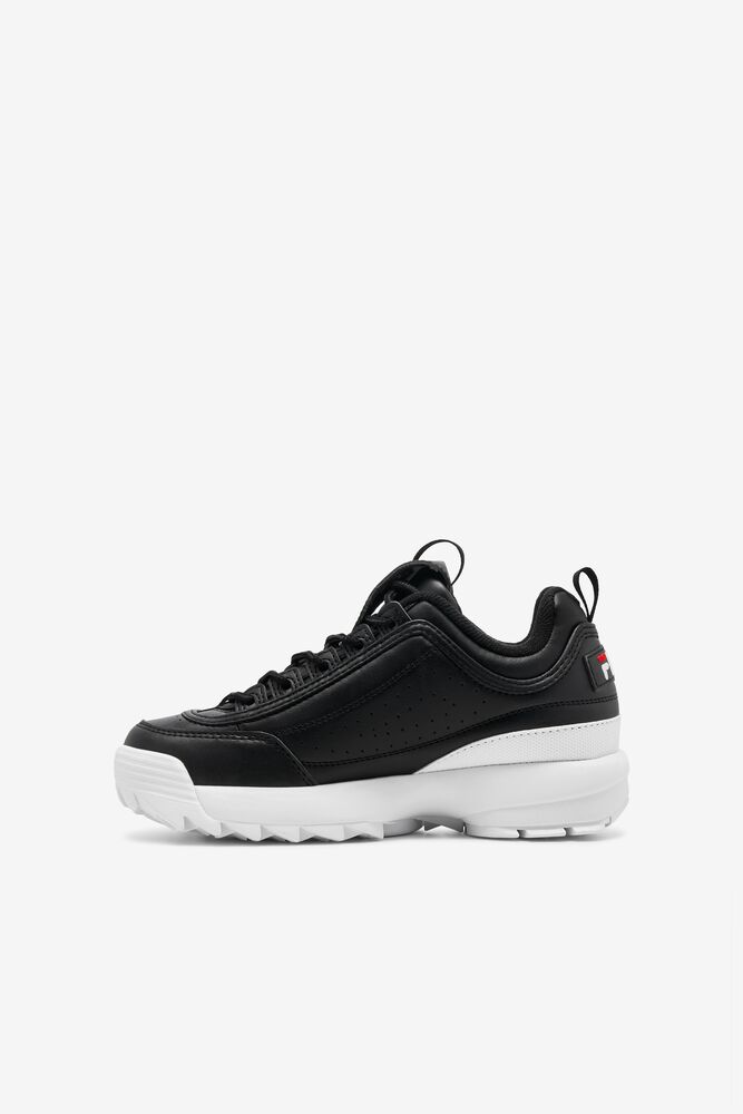 Fila Disruptor 2 Sneakers Negras Blancas Rojas | PQNT19364